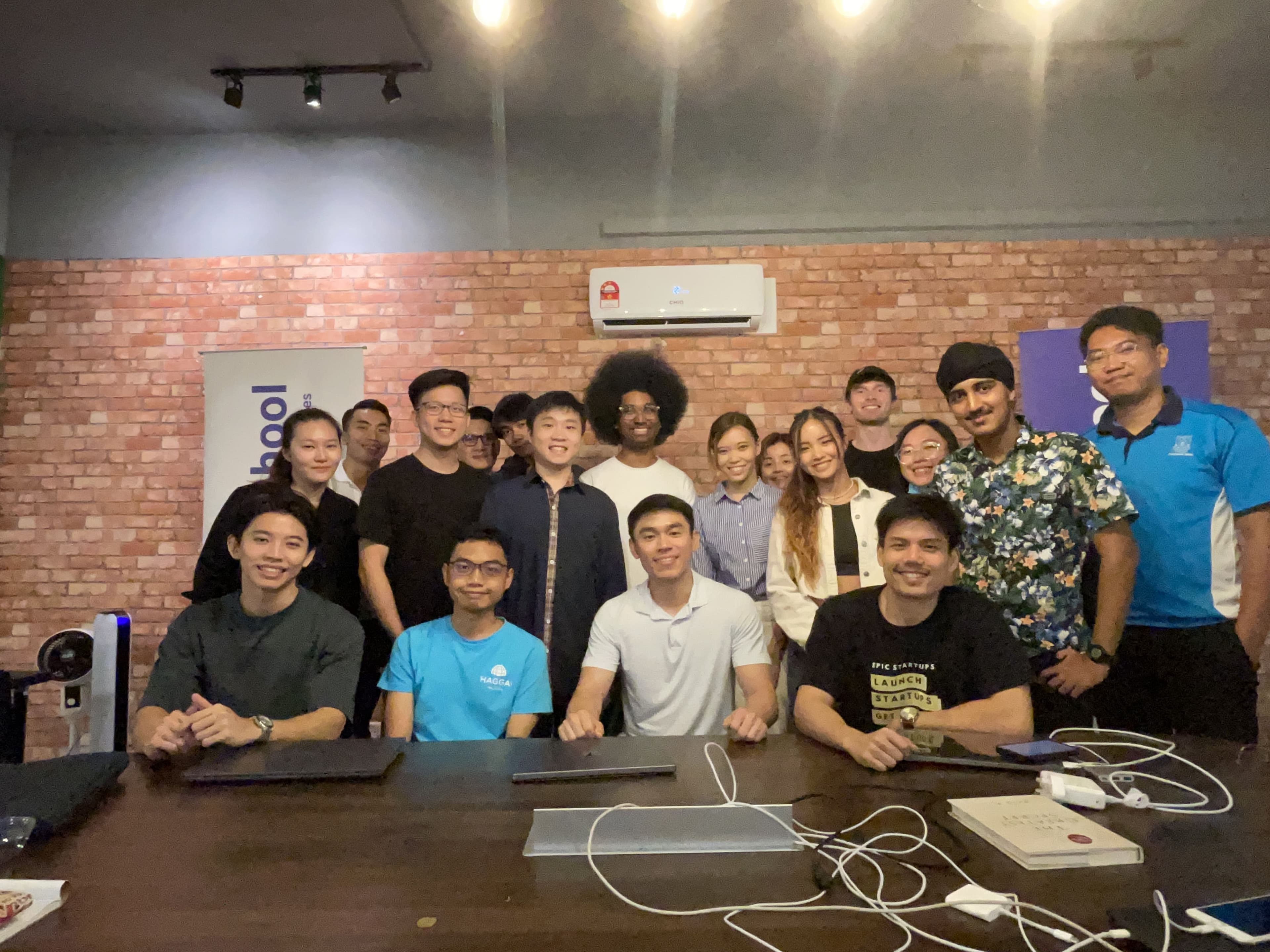 Sigmaschool community gathering at HustleHub