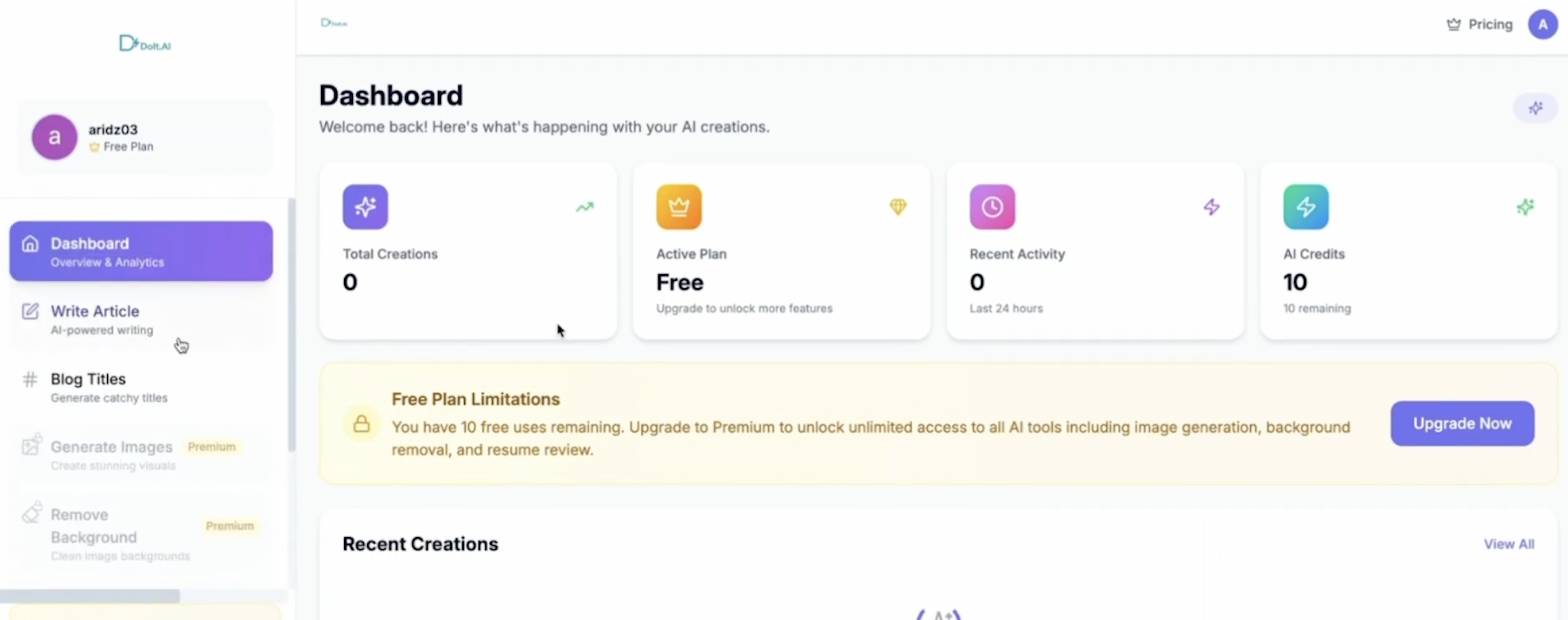DoIt.ai: All in One AI Productivity Hub for Content & Creativity