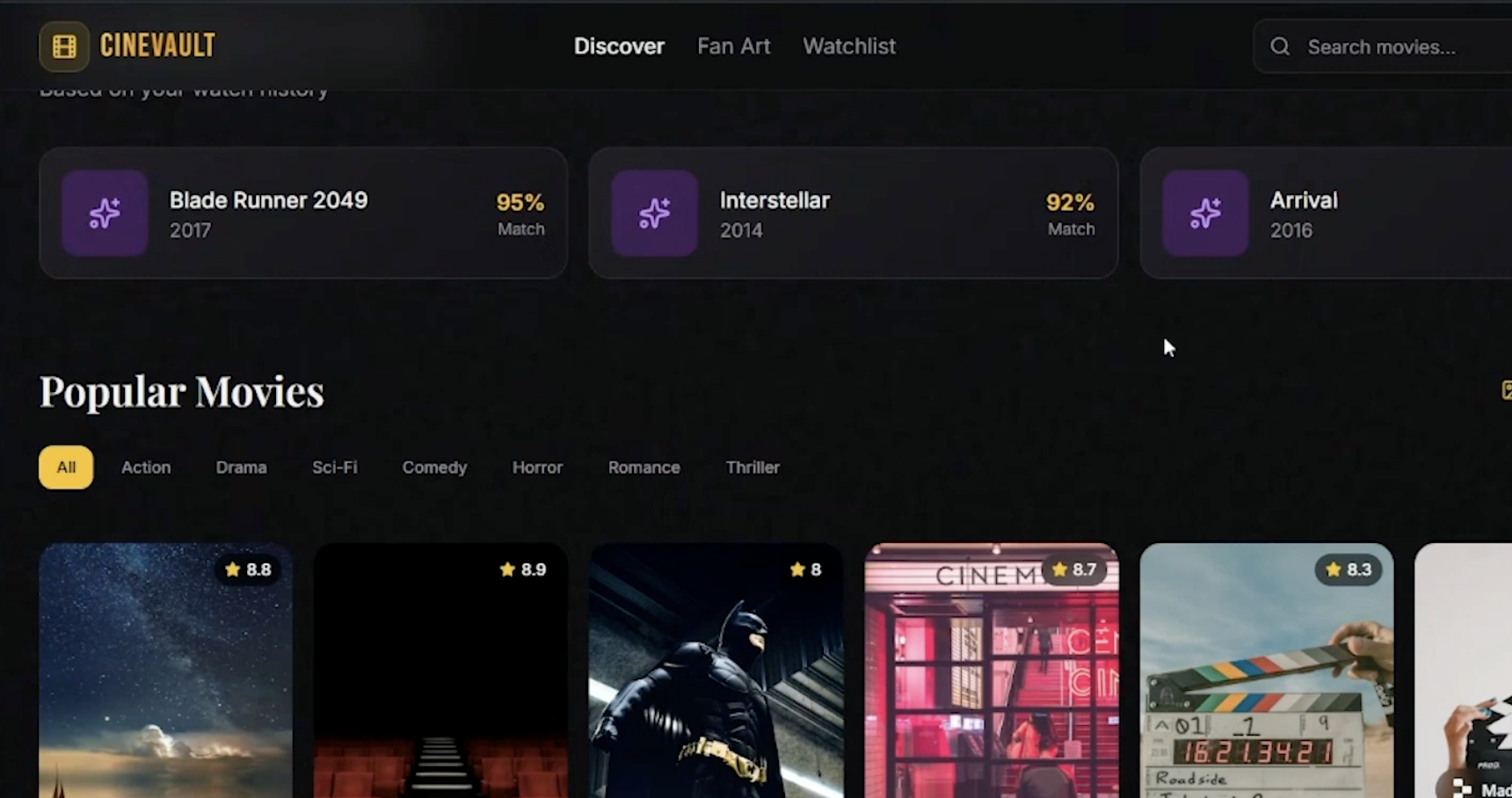 Cinevault: AI-Powered Movie Recommendations Based on Your Mood